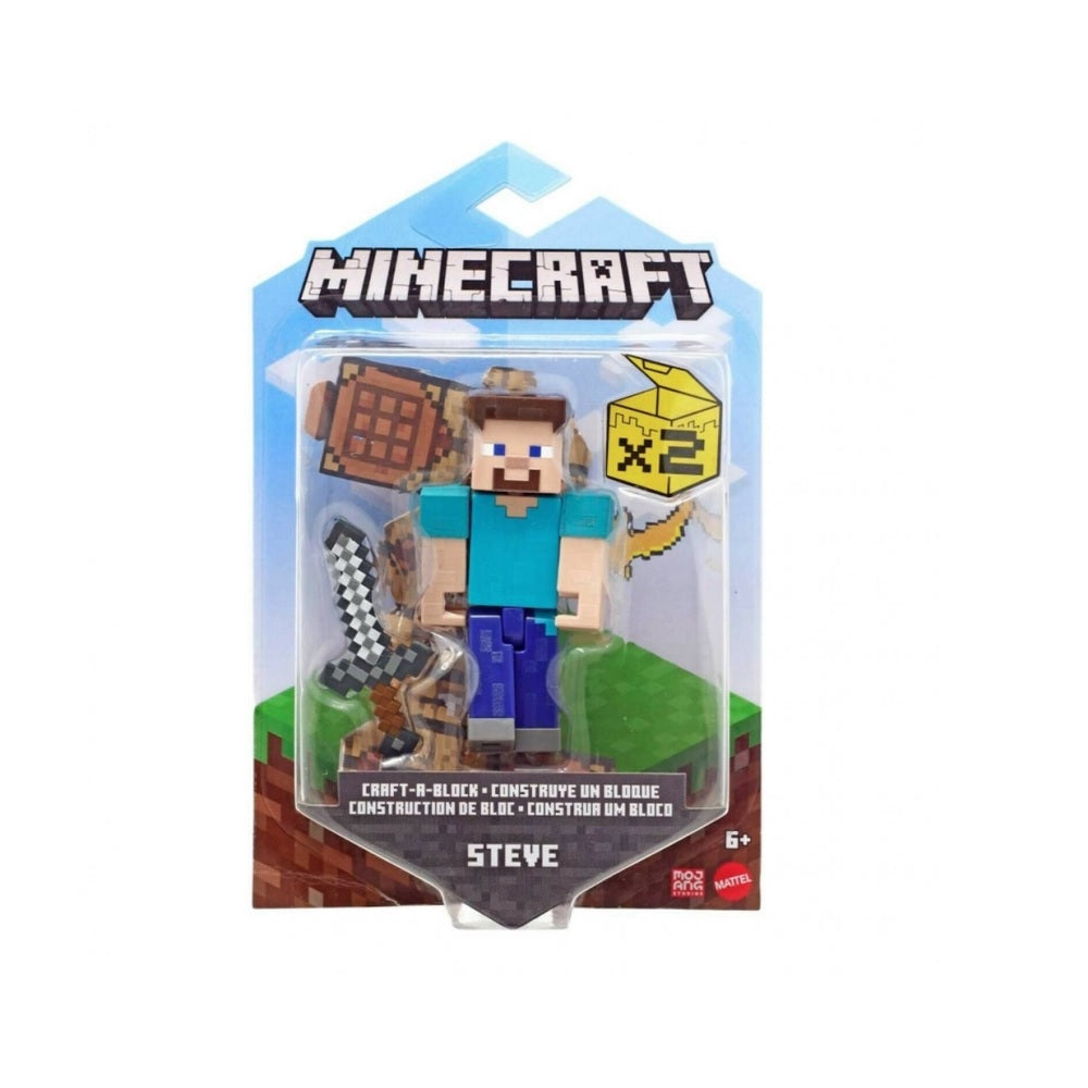 Mattel GTP08 Minecraft Action Figure, Multicolored