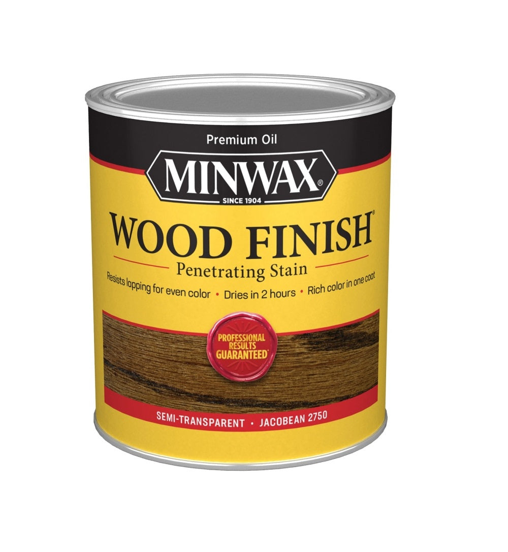 Minwax 70014444 Wood Finish Penetrating Wood Stain, Jacobean, 1 Qt
