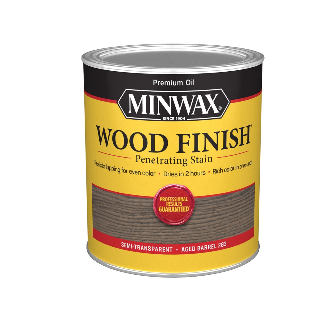 Minwax 701054444 Oil-Based Wood Stain, Aged Barrel, 1 Quart