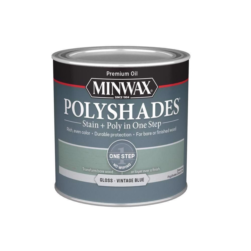 Minwax 214944444 PolyShades Semi-Transparent Stain and Polyurethane Finish, 0.5 Pint