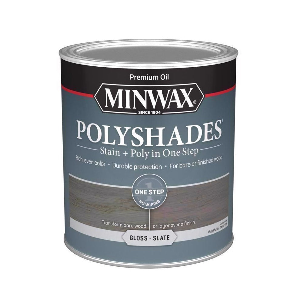 Minwax 614984444 Semi-Transparent Stain and Polyurethane Finish, 1 Quart