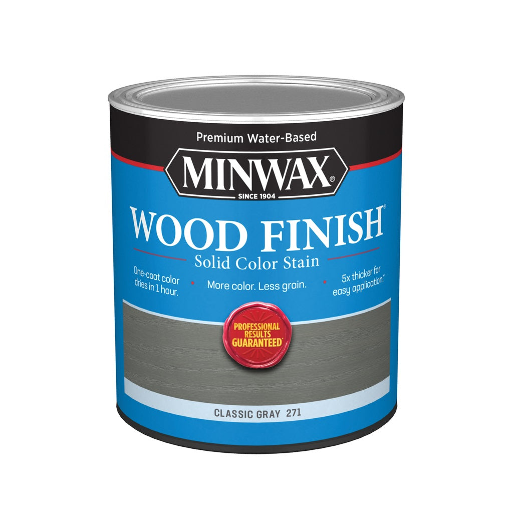 Minwax 108210000 Water-Based Wood Stain, Classic Grey, 1 Quart