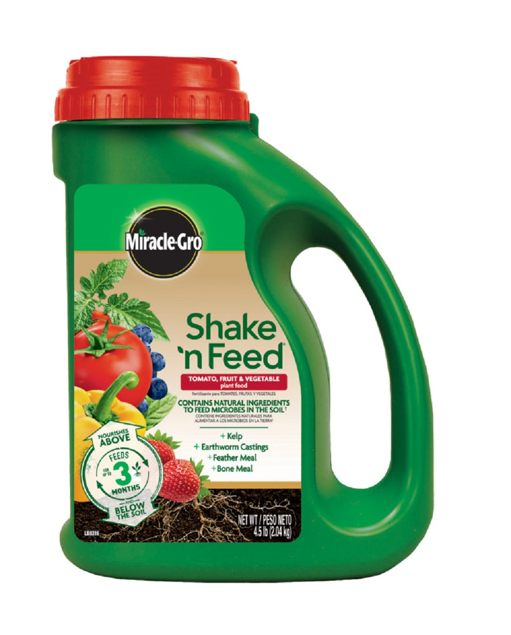 Miracle-Gro 3002610 Shake N' Feed Plant Food, 4.5 lb