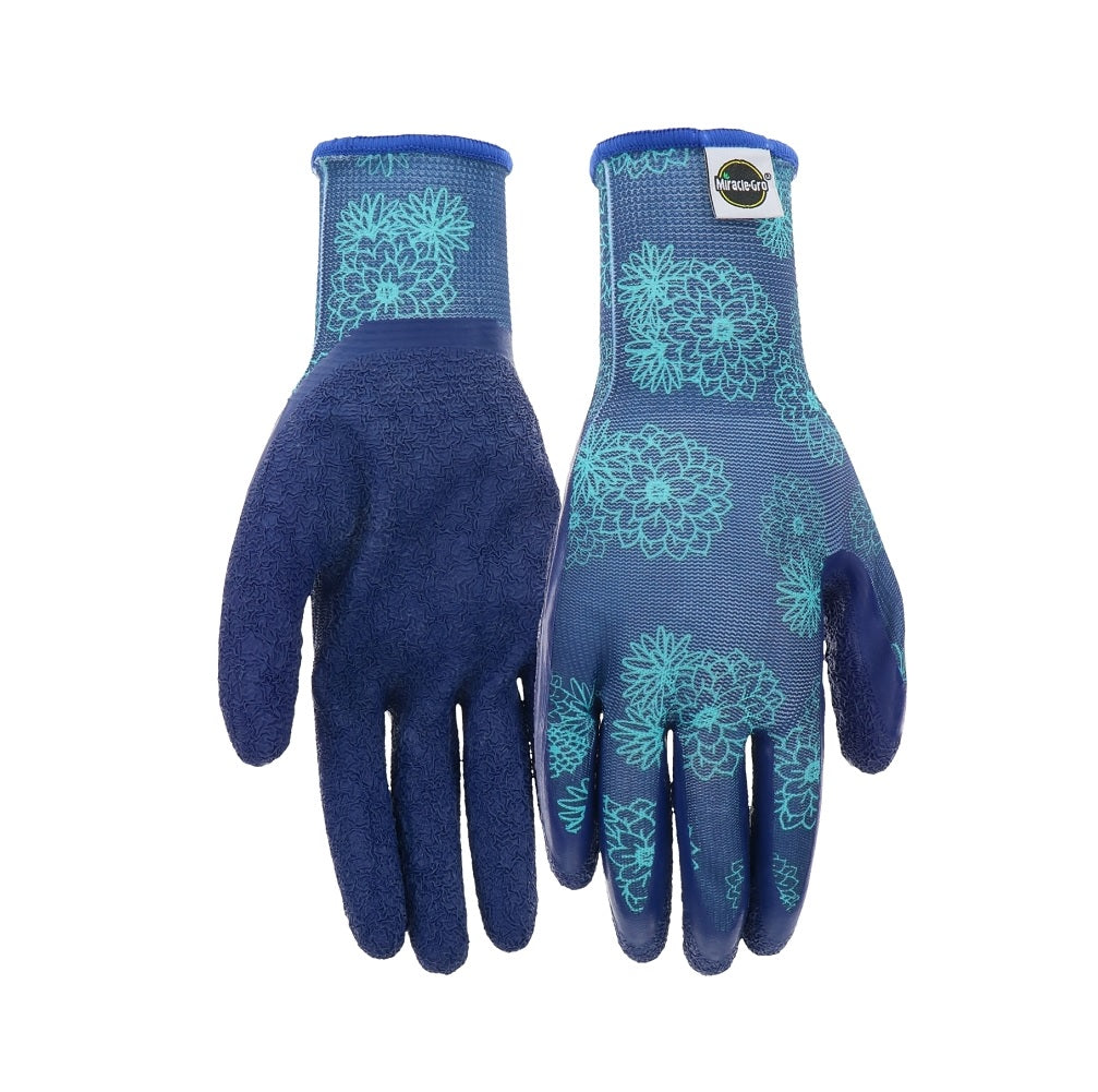 Miracle-Gro MG37161/WML Latex Crinkle Women Gloves, Medium