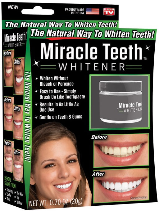 Miracle Teeth MTW-MC12/4 As Seen On TV Whitener, .70 Oz