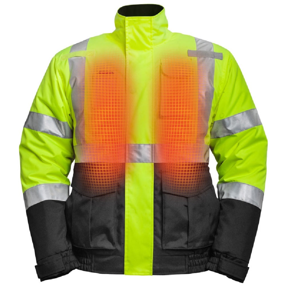 Mobile Warming MWJ19M04-10-04 Hi-Viz Heated Jacket, Large