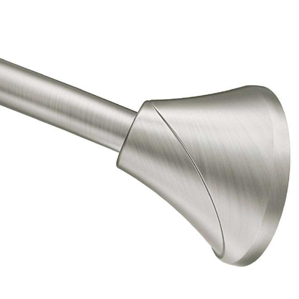 Moen CSR2172BN Adjustable Tension Curved Shower Rod, Brushed Nickel