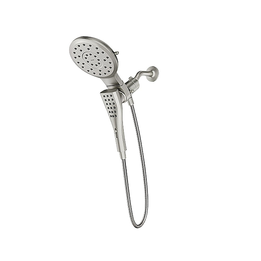 Moen 220C2SRN Eight-Function Rainshower + Handheld Shower Head, Brushed Nickel