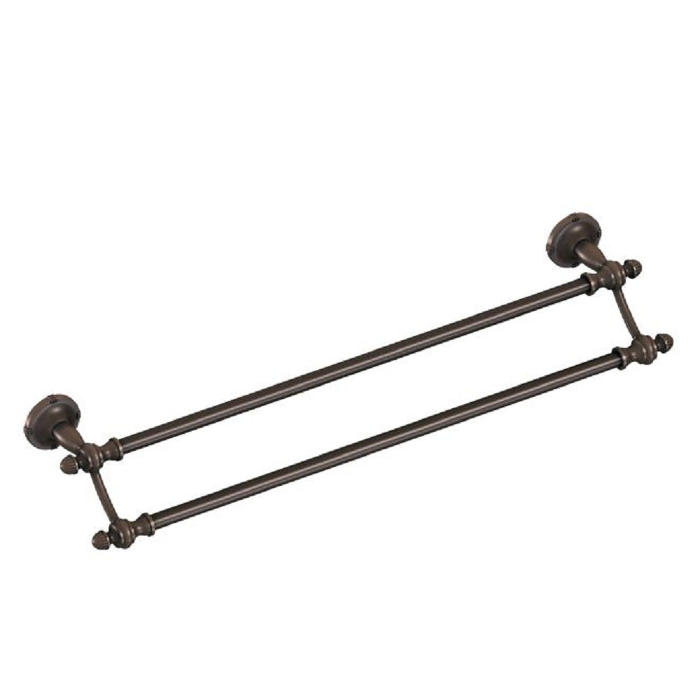 Moen DN0822ORB Gilcrest Double Towel Bar, Oil Rubbed Bronze, 24"