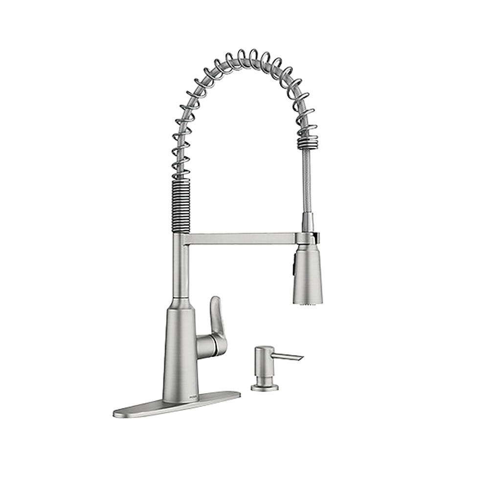 Moen 87807SRS Edwyn Single Handle High Arc Kitchen Faucet, Stainless S