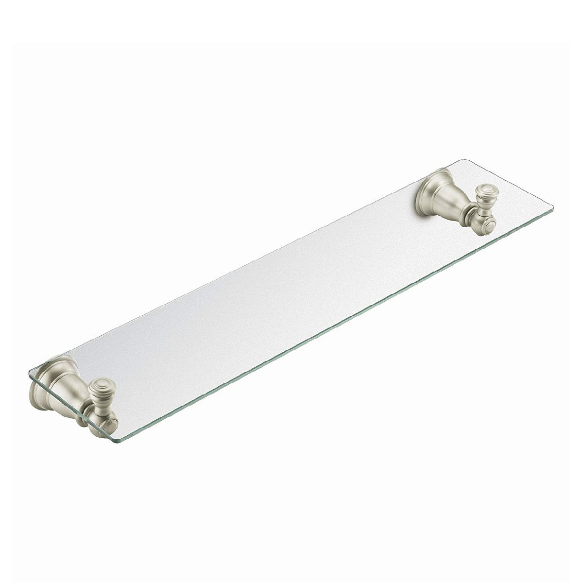 Moen YB5490BN Kingsley Glass Vanity Shelf, 22-3/4", Brushed Nickel