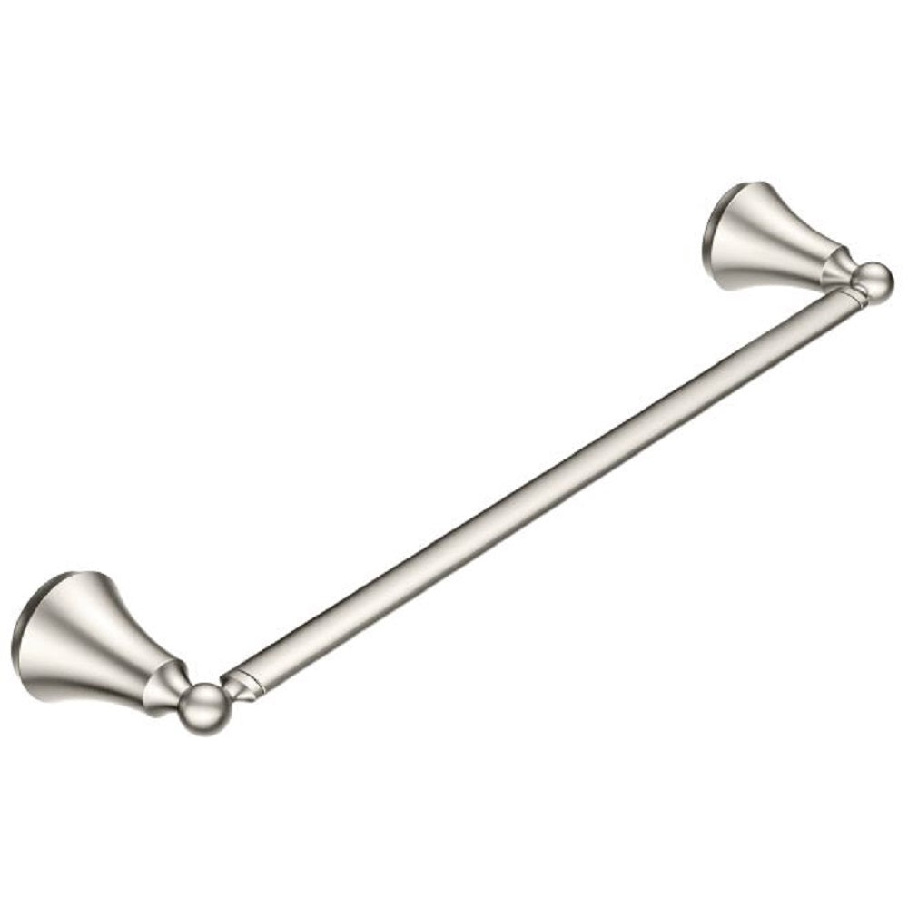Moen YB5218BN Wynford Towel Bar, Brushed Nickel, 18"