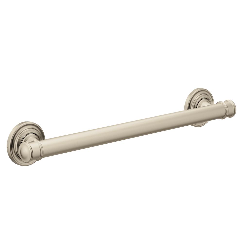 Moen YG6424BN Belfield Bathroom Grab Bar, 24", Brushed Nickel