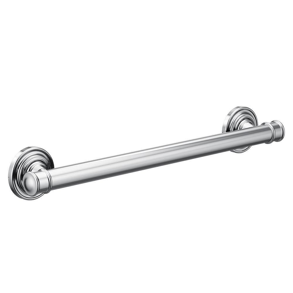 Moen YG6418CH Belfield Bathroom Grab Bar, 18", Bright Chrome