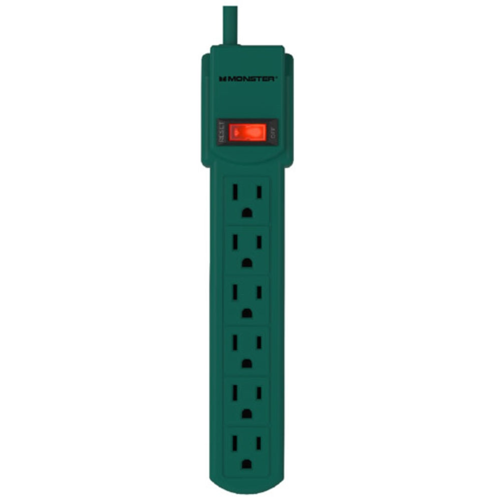 Monster 1701 Just Power It Up Power Strip, Green