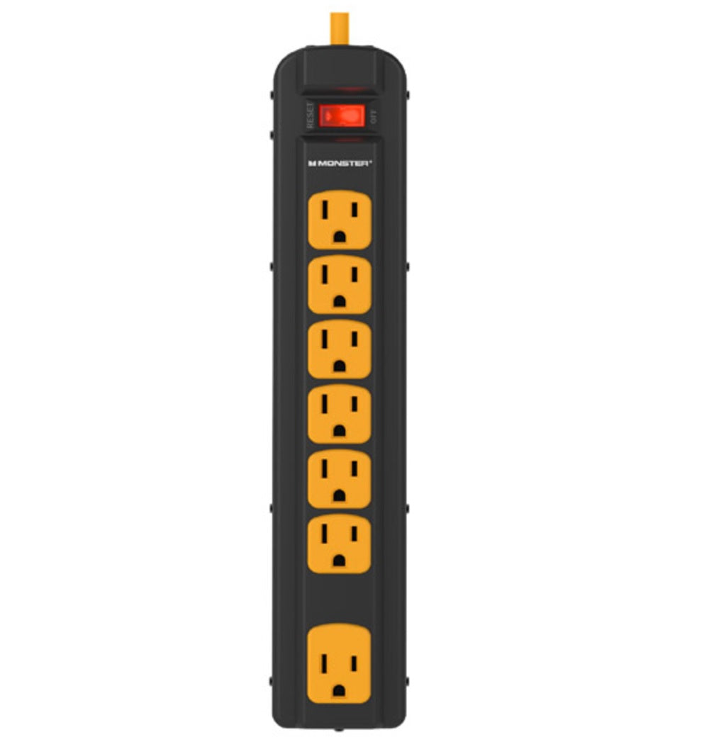 Monster 1703 Just Power It Up Power Strip, Black