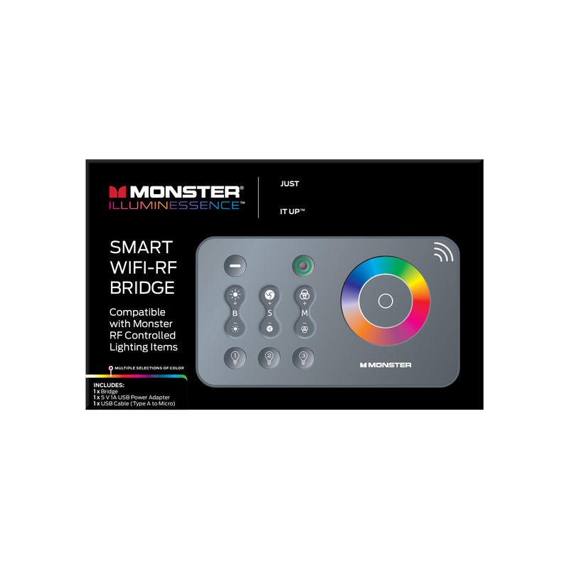 Monster MML-WFB Illuminessence Mood Light WiFi Bridge, Black