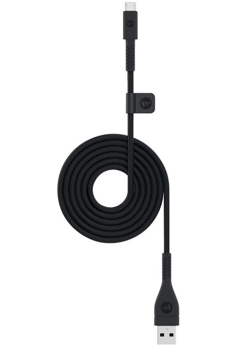 Mophie 3615 Heavy-Duty PRO Switch-Tip cable, Black, 47" L