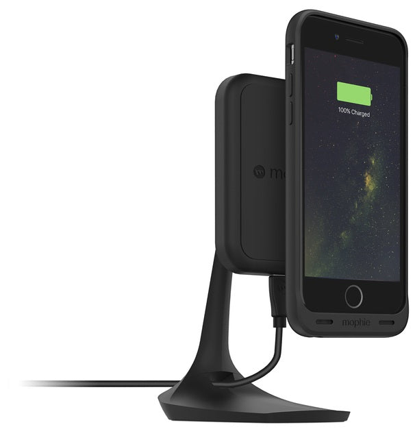 Mophie 3454 Zagg Charge Force Desk Mount, Black, 9" L