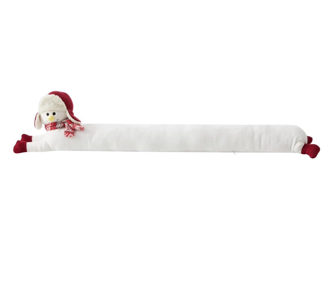 Morgan Fashions M653841 Misty Snow Snowman Christmas Draft Guard, Plush Polyester