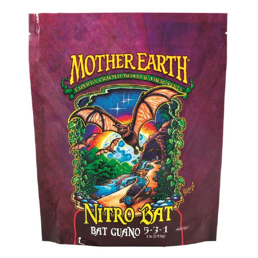 Mother Earth HGC733955 Nitro Bat Guano Hydroponic Plant Supplement, 2 Lbs
