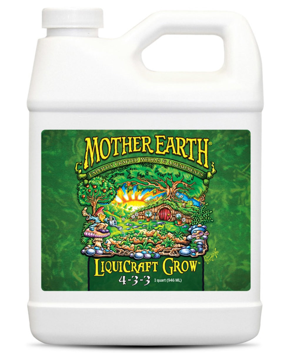 Mother Earth HGC733932 Liquicraft Grow Hydroponic Plant Nutrients, 1 Quart