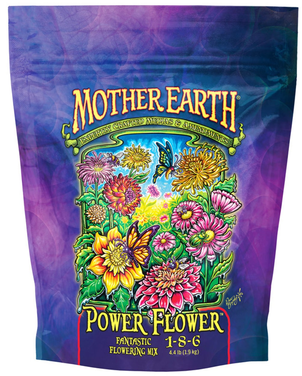 Mother Earth HGC733952 Power Flower Planting Mix, 4.4 Lbs