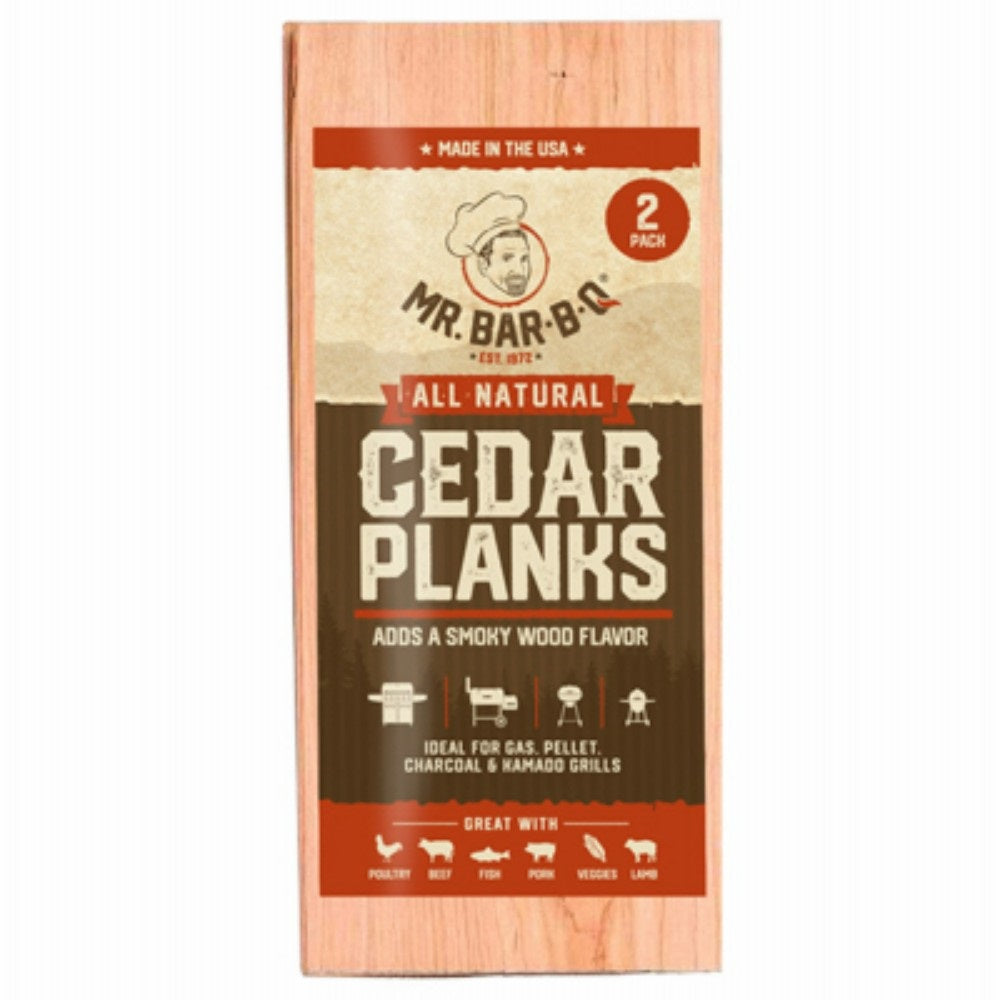 Mr. Bar-B-Q 05020ZGD Wood Smoking Grilling Plank, 11.75 Inch x 5.5 Inch