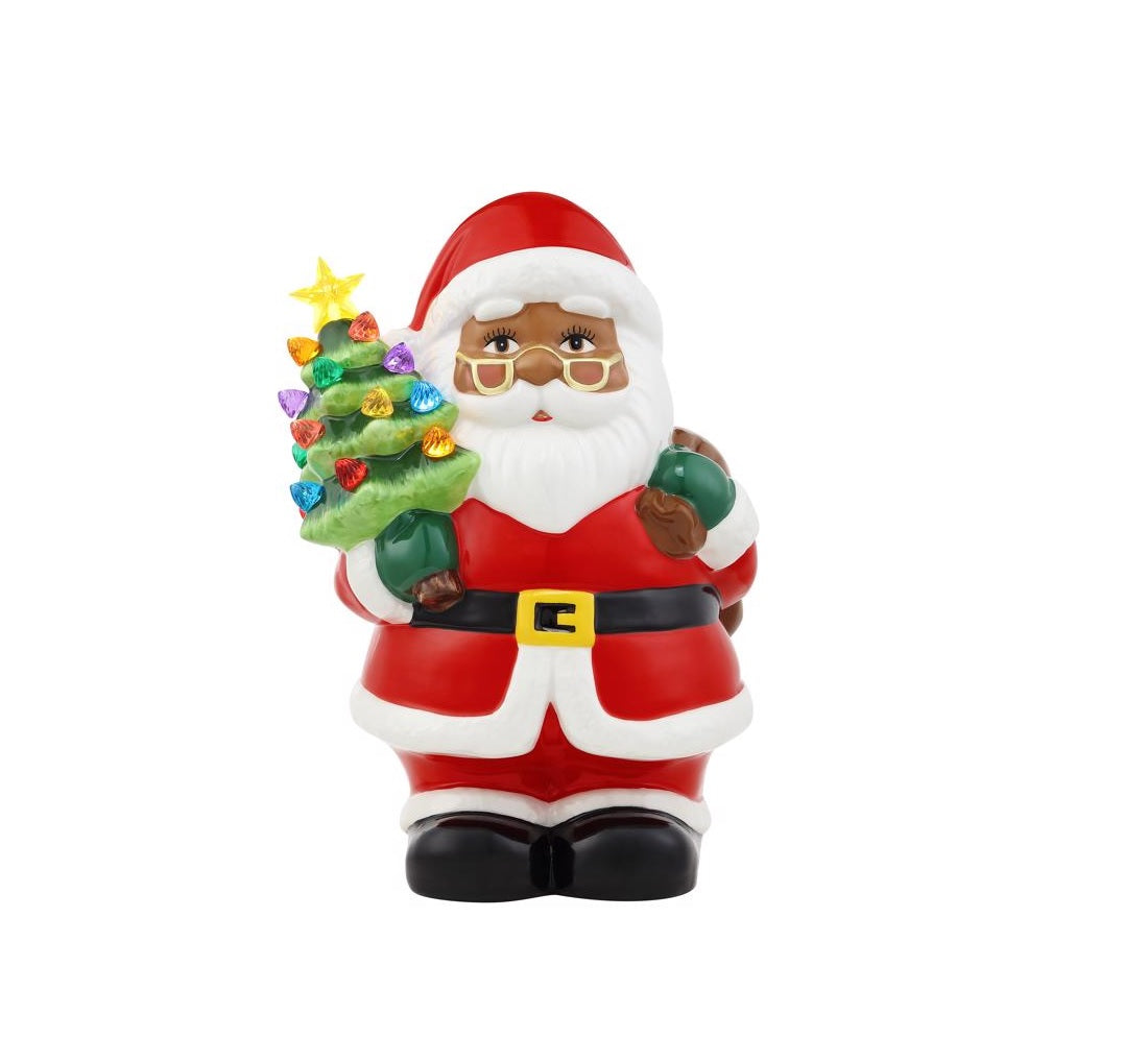 Mr. Christmas 10893AC African American Indoor Christmas Decor, Porcelain