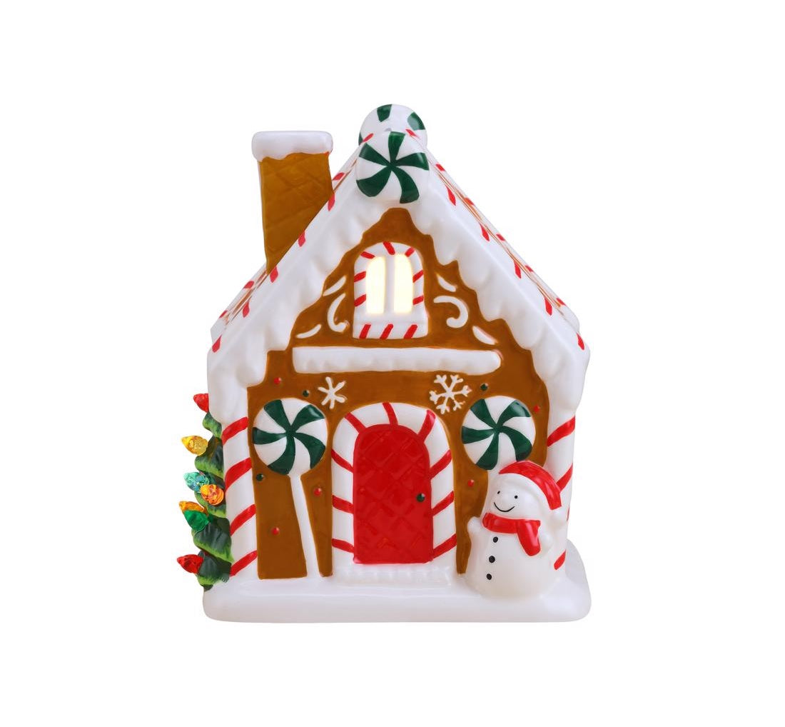 Mr. Christmas 10903AC Gingerbread Christmas Village, Ceramic