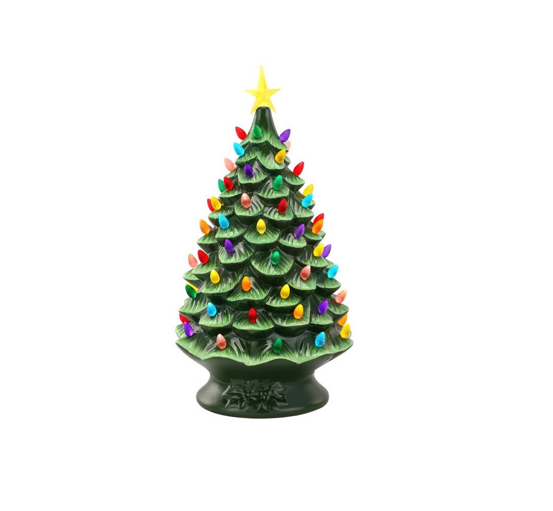 Mr. Christmas 18657AC LED Nostalgic Christmas Tree, Green