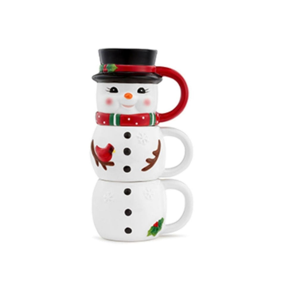 Mr. Christmas 85120 Stackable Christmas Snowman Mug, Ceramic