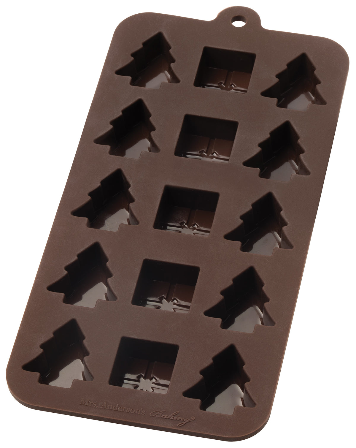 Mrs. Anderson's 43765 Baking Hoilday Chocolate Mold, Brown