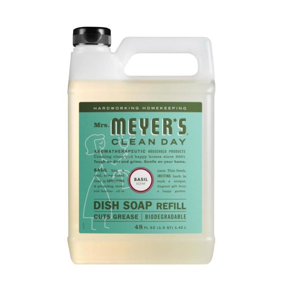 Mrs. Meyer's 304833 Clean Day Dish Soap Refill, 48 Oz