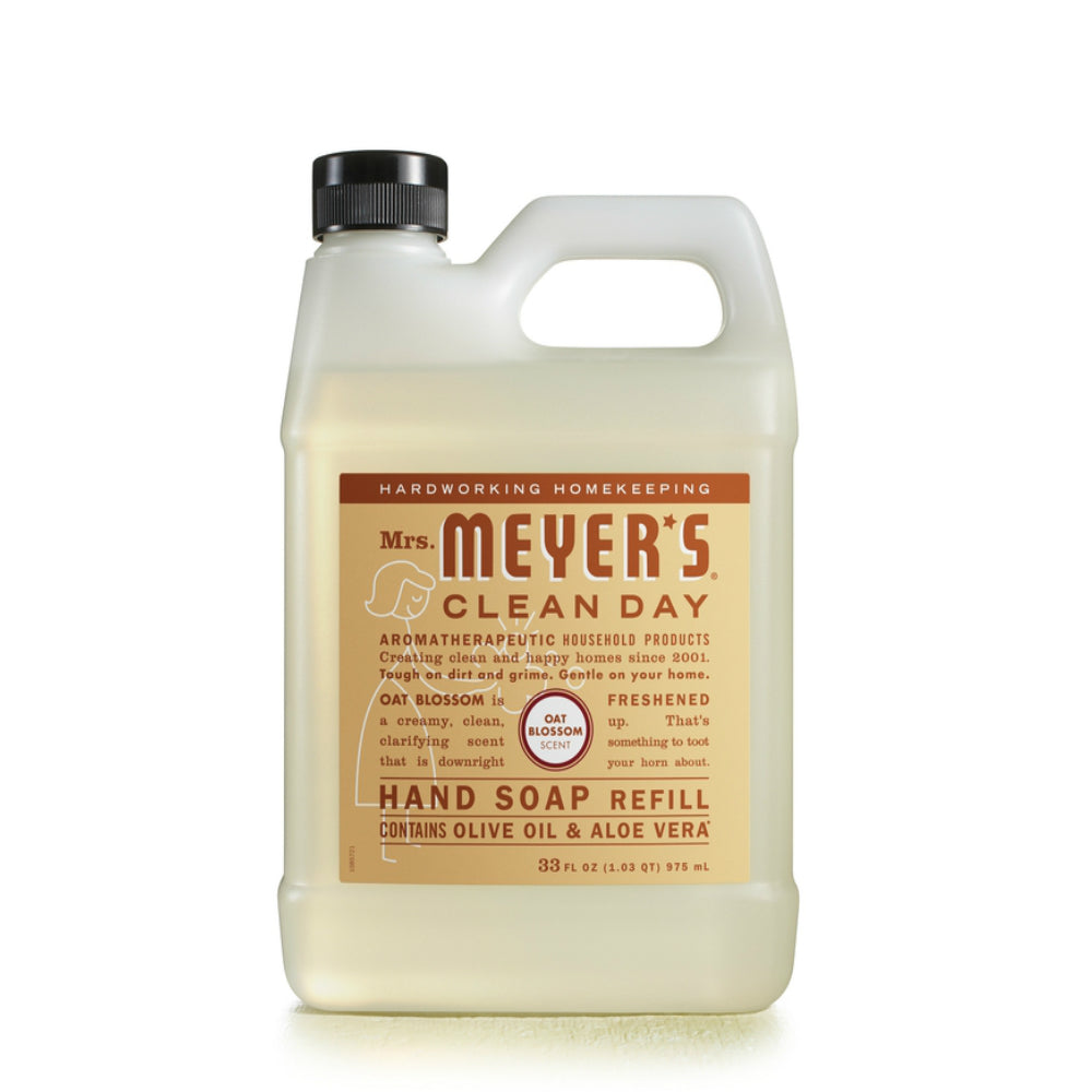 Mrs. Meyer's Clean Day 11330 Hand Soap Refill, Oat Blossom, 33 oz