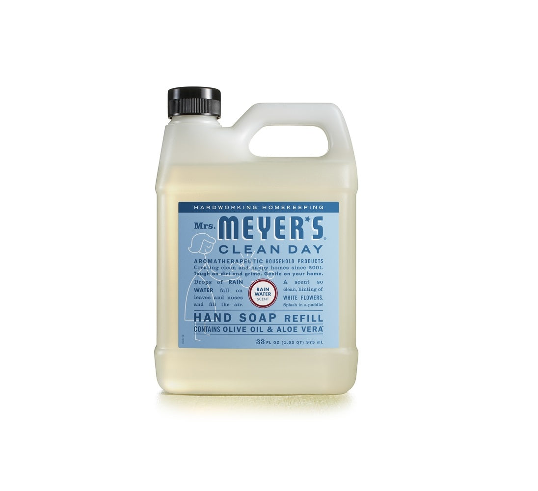 Mrs. Meyer's Clean Day 11216 Hand Soap Refill, Rain Water, 33 Oz