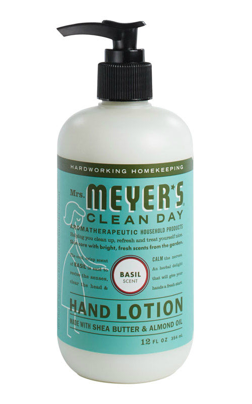 Mrs. Meyer's Clean Day 70247 Basil Scent Hand Lotion, 12 Oz