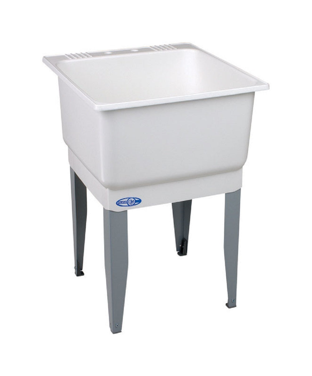 Mustee 14 Single Bowl Laundry Tub, Polypropylene