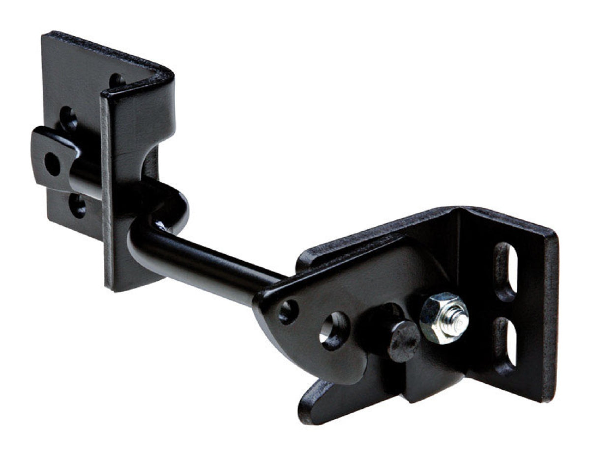 National Hardware N101-394 Adjust-O-Matic Gate Latch, Steel, Black, 8 inch