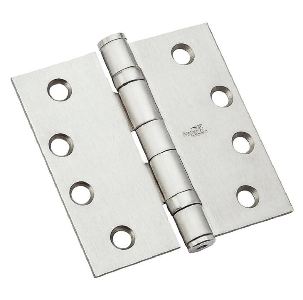 National Hardware N236-102 179 Ball Bearing Hinge, 4", Satin Chrome