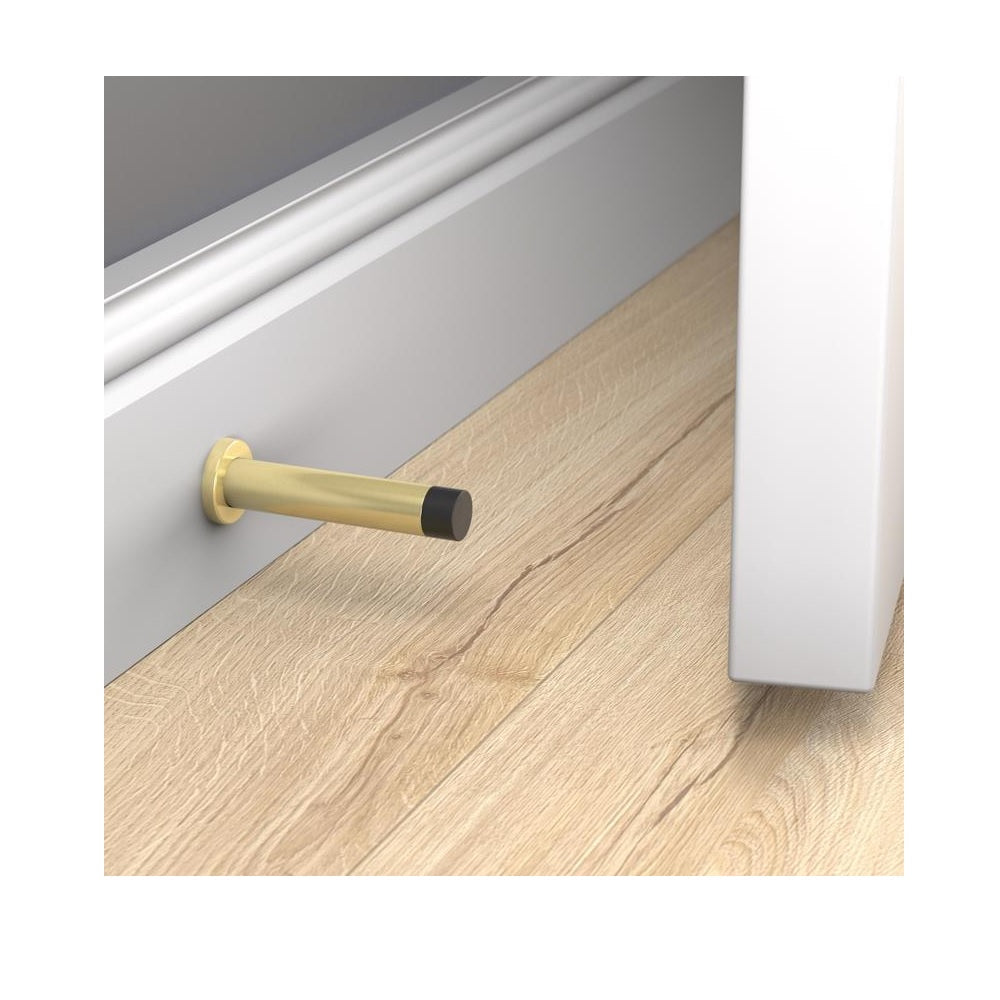 National Hardware N830-523 Cooper Door Stop, Brushed Gold, Aluminum