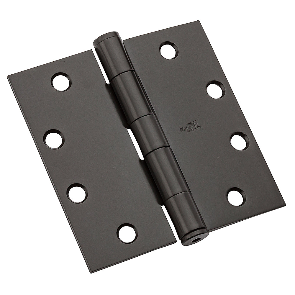 National Hardware N236-018 DPB179 Standard Weight Template Hinge, Oil Rubbed Bronze, 4-1/2"