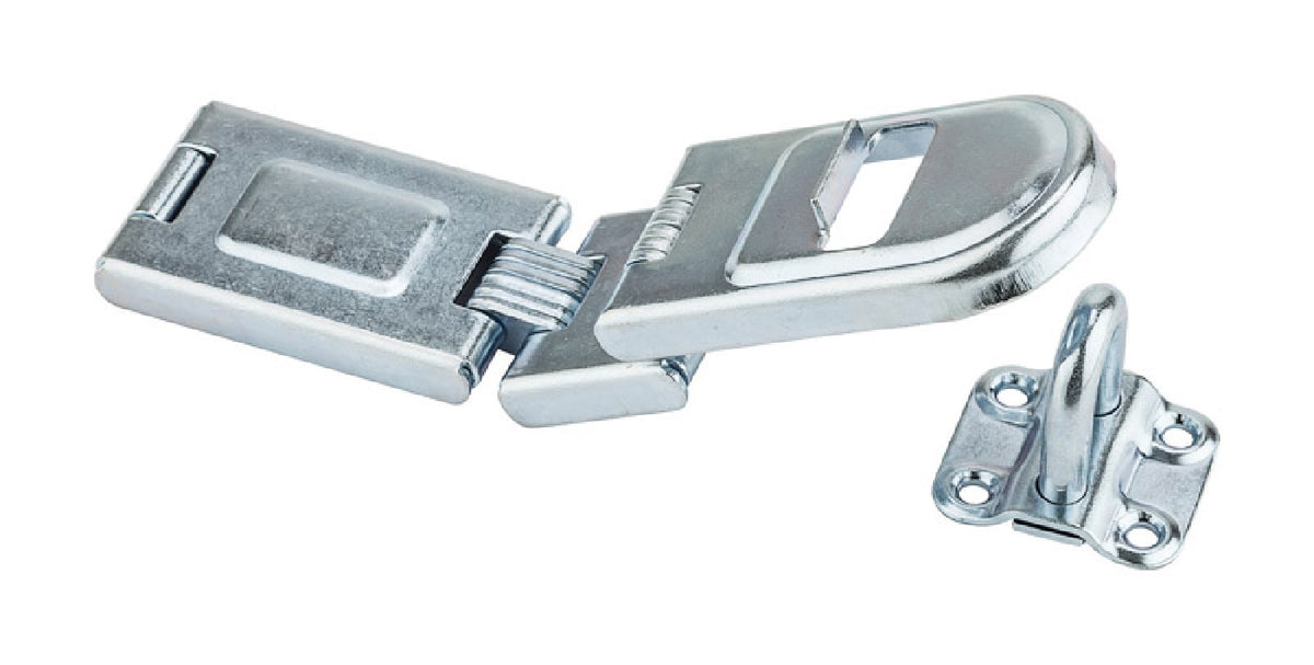 National Hardware N226-512 Double Hinge Safety Hasp, Zinc-Plated, 7-3/4"