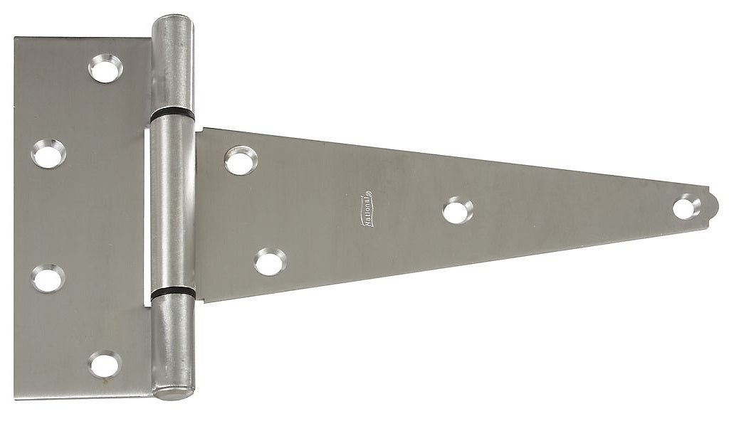 National Hardware N342-824 Extra Heavy T-Hinge, Stainless Steel, 8"