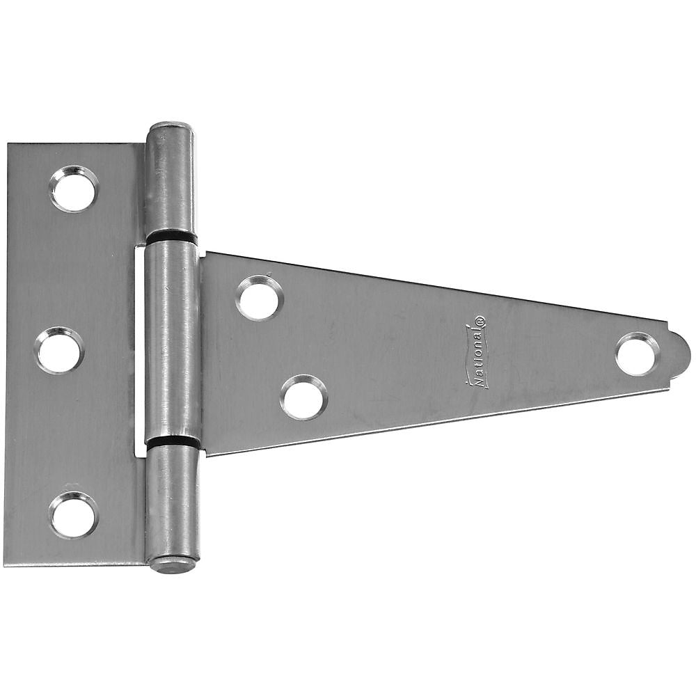 National Hardware N342-808 285 Extra Heavy T Hinges, Stainless Steel