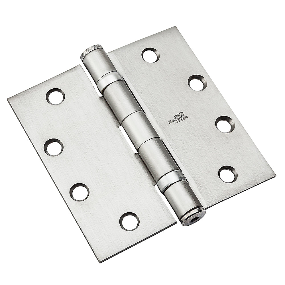 National Hardware N236-010 FBB179NRP Ball Bearing Hinge, Satin Chrome, 4-1/2"