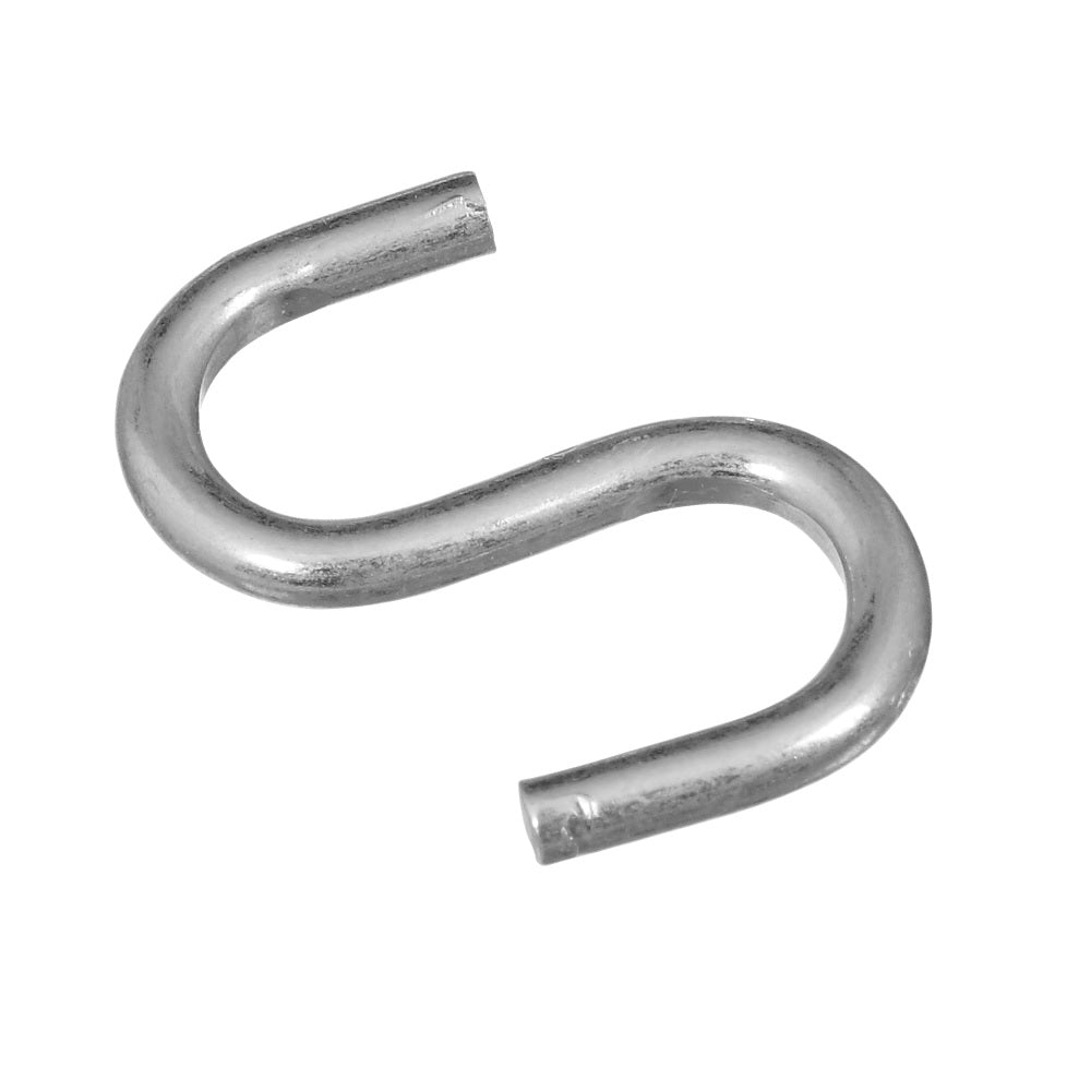 National Hardware N121-566 Open S-Hook, Steel, Zinc