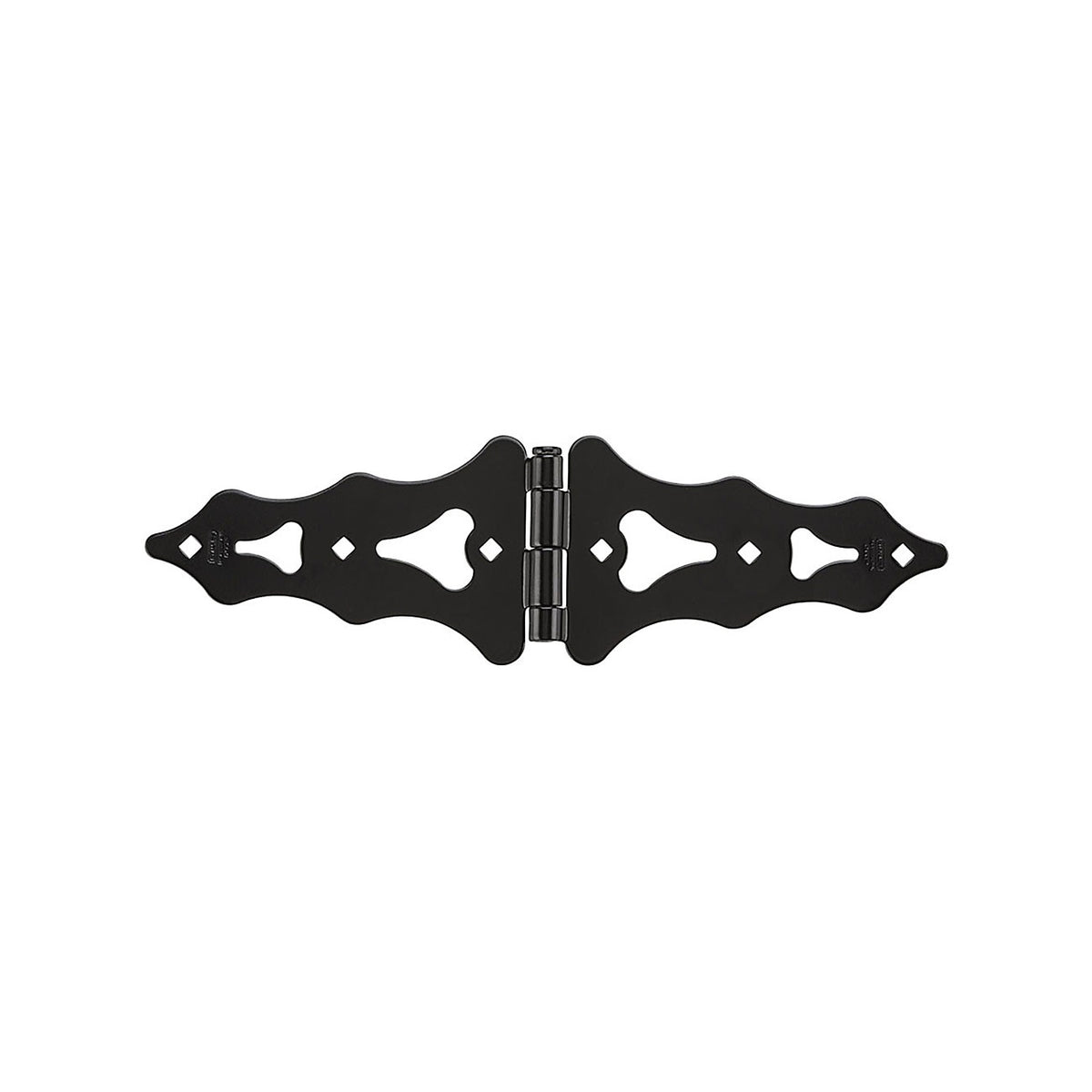 National Hardware N109-033 858 Ornamental Strap Hinge, 8", Black