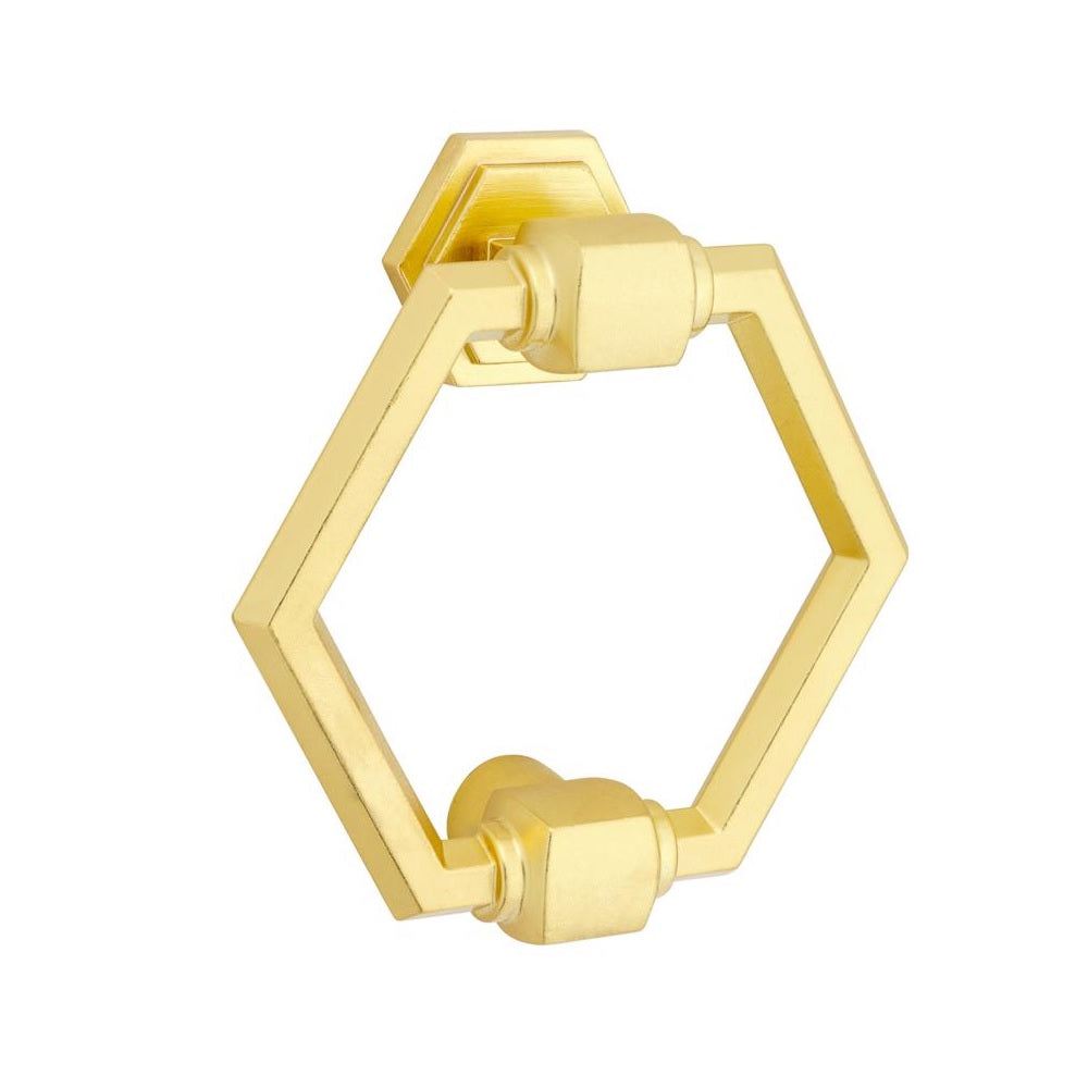 National Hardware N336-708 Powell Door Knocker, Brushed Gold