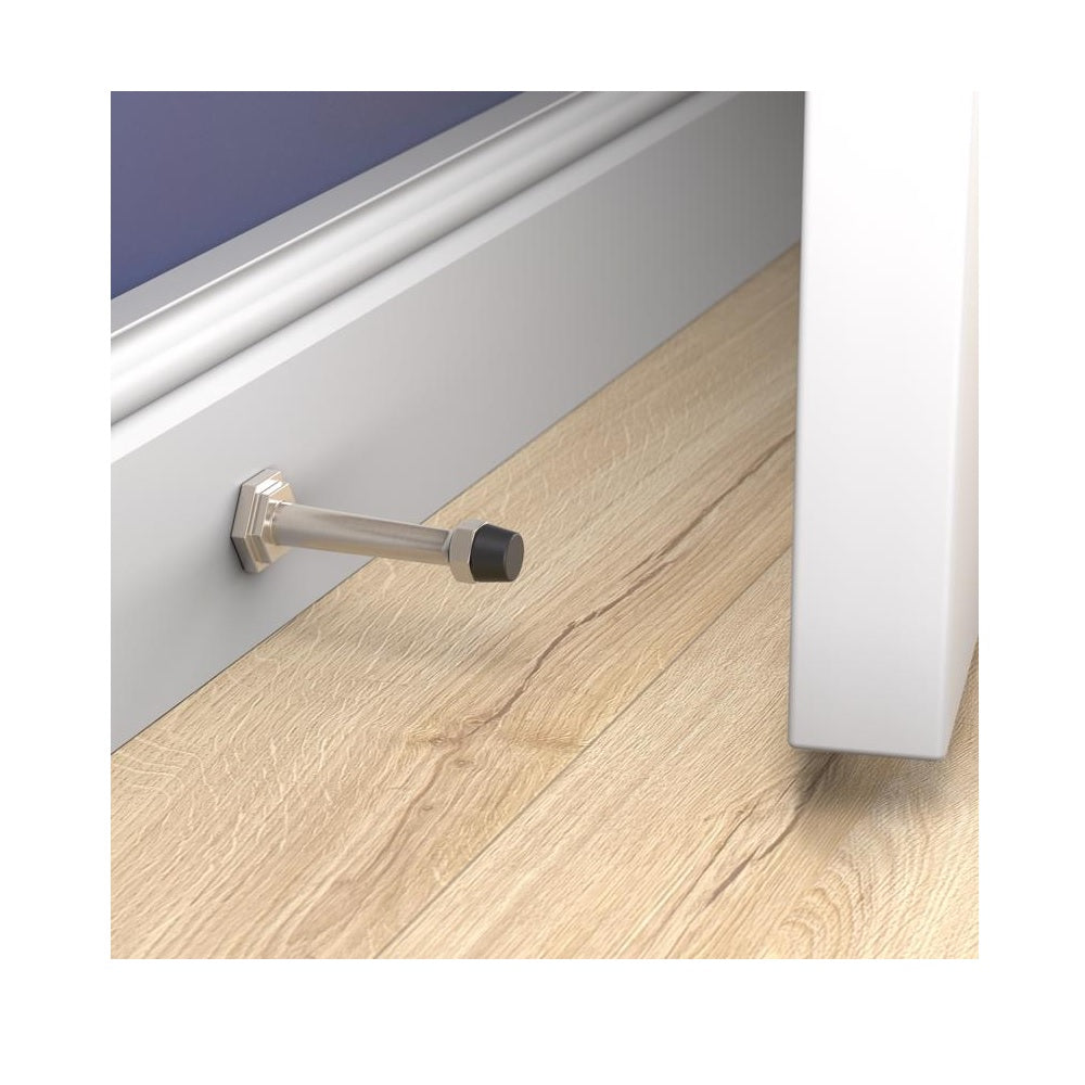 National Hardware N830-531 Powell Door Stop, Satin Nickel